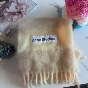 Acne Studios Mohair Checked Scarf